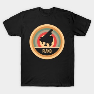 Retro Vintage Piano Gift For Pianists T-Shirt